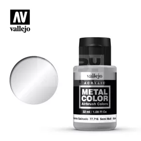  Vallejo Metal Color Semi Mate Aluminium 32 ml - akrilfesték 77716V