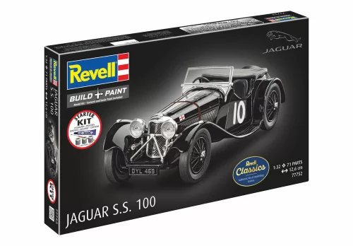 Revell Starter Kit Jaguar SS 100 – 1:32 autó makett