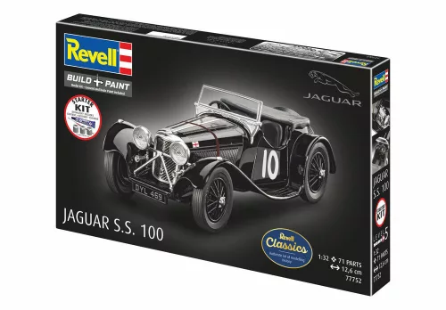 Revell Starter Kit Jaguar SS 100 – 1:32 autó makett