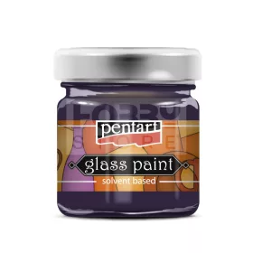 Pentart oldószeres üvegfesték - lila 30 ml