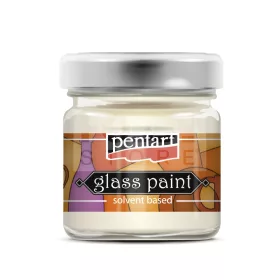 Pentart oldószeres üvegfesték - fehér 30 ml