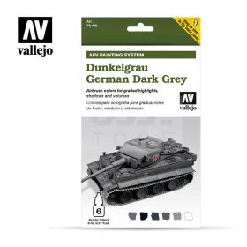   Vallejo Model Air - Dunkelgrau German Dark Grey - festékszett 78400