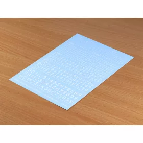   Matho Models Decal Numbers - small, white, type 1 – matrica