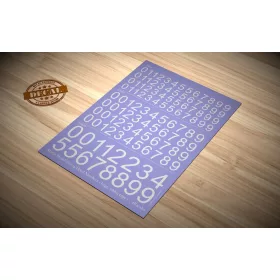   Matho Models Decal Numbers - large, white, type 1 – matrica