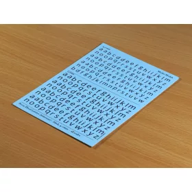   Matho Models Decal Letters (lowercase) - black, 4-5mm – matrica