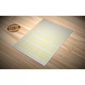 Matho Models Decal Numbers - small, yellow – matrica