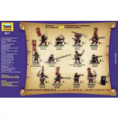Zvezda Samuray Infantry makett 1:72 (8017Z)