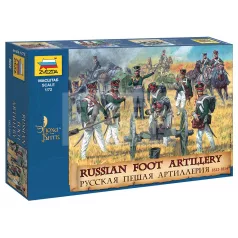 Zvezda Russian Foot Artillery 1812-14 makett 1:72 (8022Z)