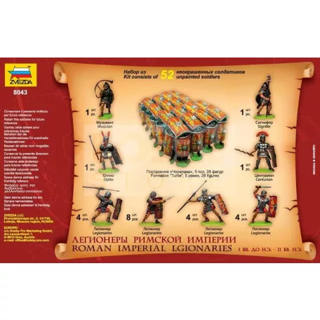 Zvezda Roman Imperial Infantry /I.BC-II.AD/ makett 1:72 (8043Z)