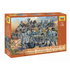 Zvezda Swedish Artillery Charles XII makett 1:72 (8066Z)