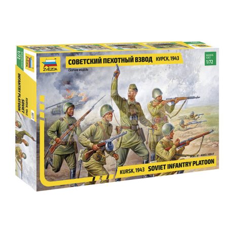 Zvezda Soviet Infantry WWII makett 1:72 (8077Z)