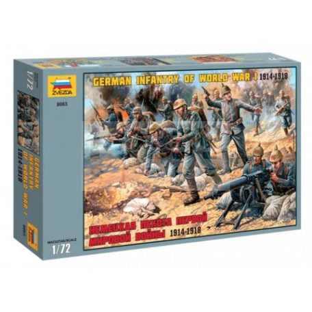 Zvezda German Infantry WWI makett 1:72 (8083Z)