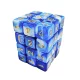 Green Stuff World 36x D6 12mm Dice - Blue White D6 dobókocka szett