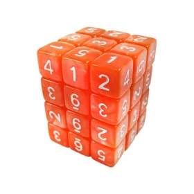   Green Stuff World 36x D6 12mm Dice - Orange D6 dobókocka szett