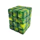 Green Stuff World 36x D6 12mm Dice - Green Swirl D6 dobókocka szett