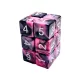Green Stuff World 12x D6 16mm Dice - Pink Swirl dobókocka készlet Rózsaszín Márvány