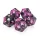 Green Stuff World 5x D20 20mm Dice - Pink Swirl Dobókocka készlet Rózsaszín Márvány