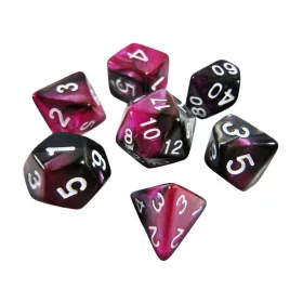   Green Stuff World 7x Mix 16mm Dice - Purple Swirl Dobókocka készlet Lila Márvány