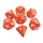 Green Stuff World 7x Mix 16mm Dice - Orange Dobókocka készlet Narancssárga