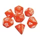 Green Stuff World 7x Mix 16mm Dice - Orange Dobókocka készlet Narancssárga