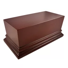   Green Stuff World Rectangular Top Display Plinth 12x6cm - Hazelnut Brown