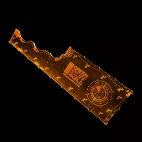   Green Stuff World Gaming Measuring Tool - Fluor Orange 8 inches fluoreszkáló narancssárga akril wargame mérőeszköz