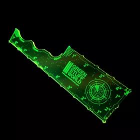   Green Stuff World Gaming Measuring Tool - Fluor Green 8 inches luoreszkáló zöld akril wargame mérőeszköz