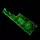 Green Stuff World Gaming Measuring Tool - Fluor Green 8 inches luoreszkáló zöld akril wargame mérőeszköz
