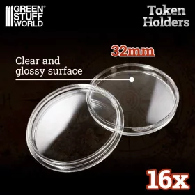   Green Stuff World Token Holders 32mm Token és Jelölőtartó Készlet