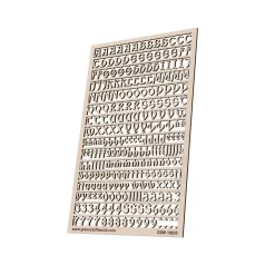 Green Stuff World Letters and Numbers 6 mm GOTHIC
