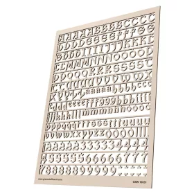 Green Stuff World Letters and Numbers 10 mm GOTHIC