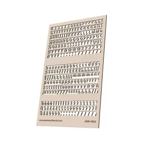 Green Stuff World Letters and Numbers 4 mm STANDARD