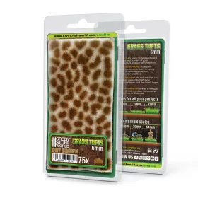 Green Stuff World Static Grass Tufts 6 mm - Dry Brown