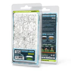 Green Stuff World Shrubs TUFTS - 6mm FROSTED SNOW - GREEN
