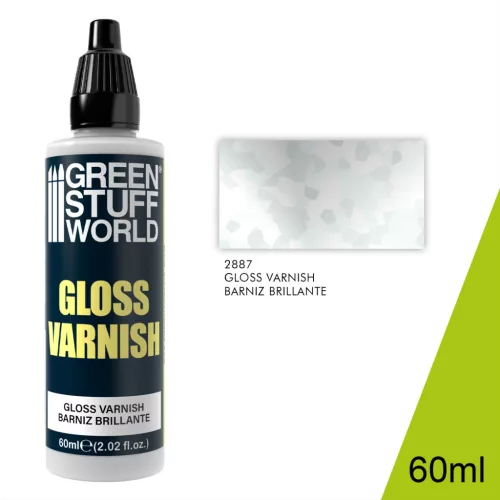 Green Stuff World Gloss Varnish 60ml – fényes akril lakk makettekhez és figurákhoz