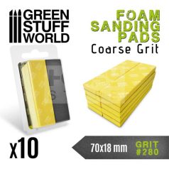   GreenStuffWorld 280-as finomságú csiszoló szivacs (Foam Sanding Pads 280 grit) 8435646502694ES