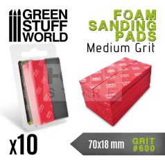   GreenStuffWorld 600-as finomságú csiszoló szivacs (Foam Sanding Pads 600 grit) 8435646502717ES