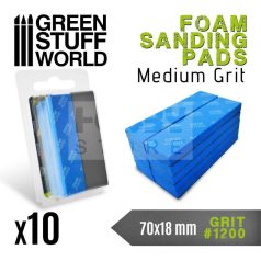   GreenStuffWorld 1200-as finomságú csiszoló szivacs (Foam Sanding Pads 1200 grit) 8435646502731ES