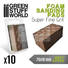   GreenStuffWorld 2500-as finomságú csiszoló szivacs (Foam Sanding Pads 2500 grit) 8435646502755ES