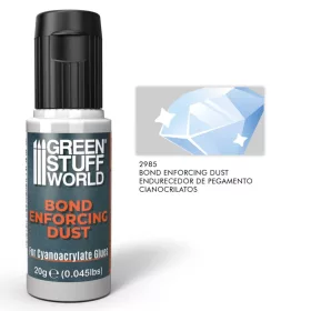   Green Stuff World Bond Enforcing Dust 20g – kötést erősítő por CA ragasztóhoz, makettekhez és figurákhoz