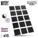Green Stuff World Square Magnetic Sheet SELF-ADHESIVE 50x50mm – öntapadós négyzet mágneslap modellezéshez