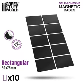  Green Stuff World Rectangular Magnetic Sheet SELF-ADHESIVE 50x75mm – öntapadós téglalap mágneslap modellezéshez