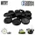 Green Stuff World Hollow Plastic Bases - BLACK 32mm