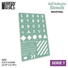 Gree Stuff World Self-adhesive stencils - Industrial