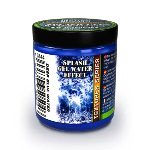 Green Stuff World Water Effect Gel Deep Blue 250ml – mélykék akril vízgél tengeri és mély vízeffektekhez