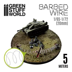 Green Stuff World simulated BARBED WIRE - 1/65-1/72 (20mm)