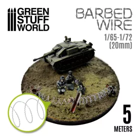 Green Stuff World simulated BARBED WIRE - 1/65-1/72 (20mm)