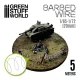 Green Stuff World simulated BARBED WIRE - 1/65-1/72 (20mm)