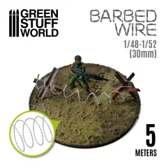 Green Stuff World simulated BARBED WIRE - 1/48-1/52 (30mm)