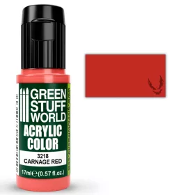 Green Stuff World Acrylic Color CARNAGE RED akrilfesték